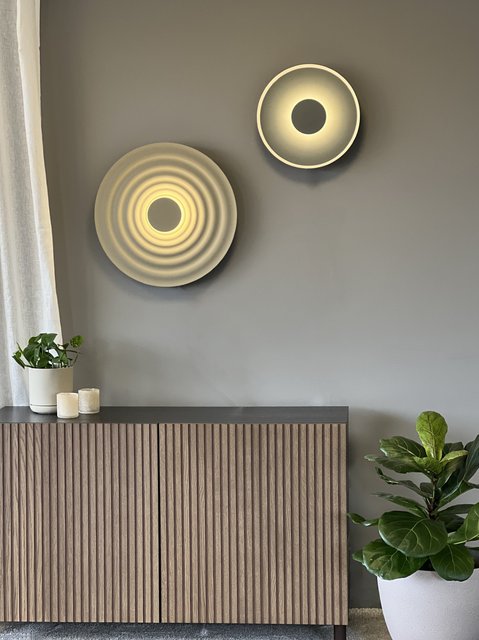 Lydia LED vegglampe 35cm grå, bilde 4 av 9