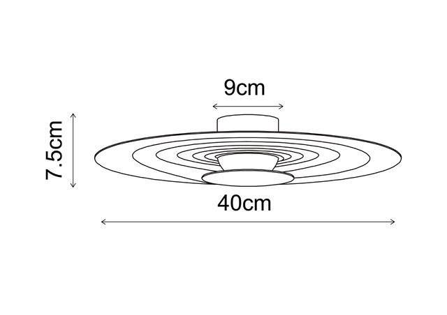 Lude LED vegglampe 40cm rosa, bilde 10 av 10