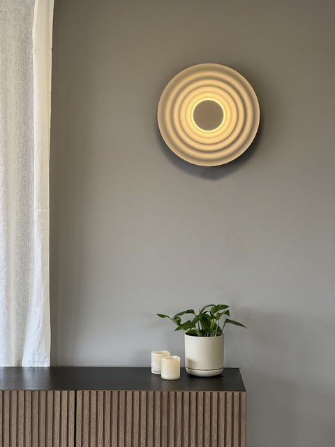Lude LED vegglampe 40cm rosa, bilde 3 av 10