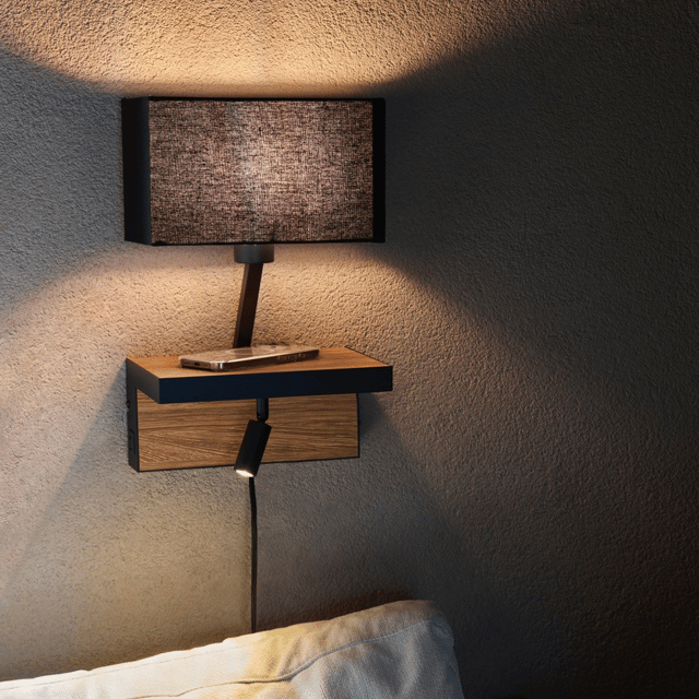 Arve vegglampe 40cm brun 1