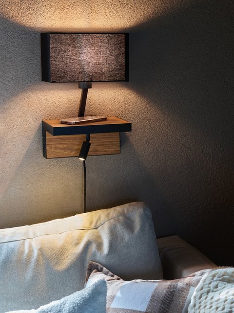 Arve vegglampe 40cm brun 3