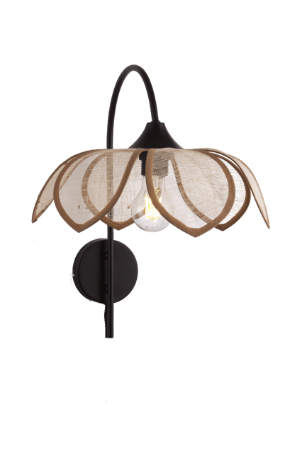 Luftig Lotus vegglampe 41cm natur 3