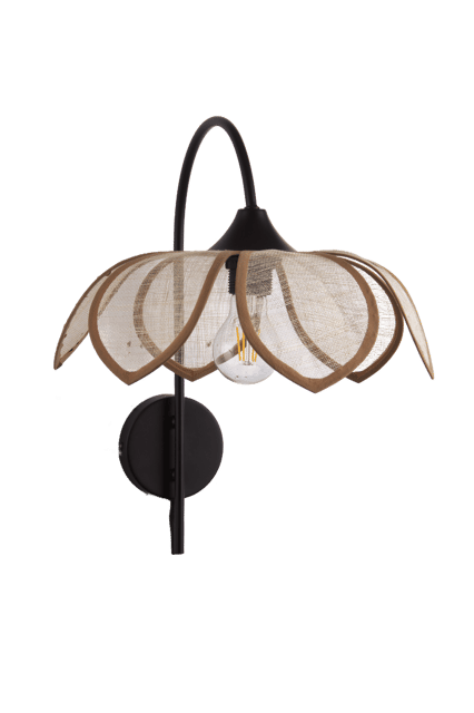 Luftig Lotus vegglampe 41cm natur 4