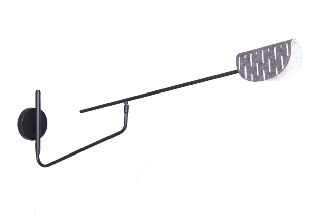 Lunar Arc vegglampe 30,5cm sort 4