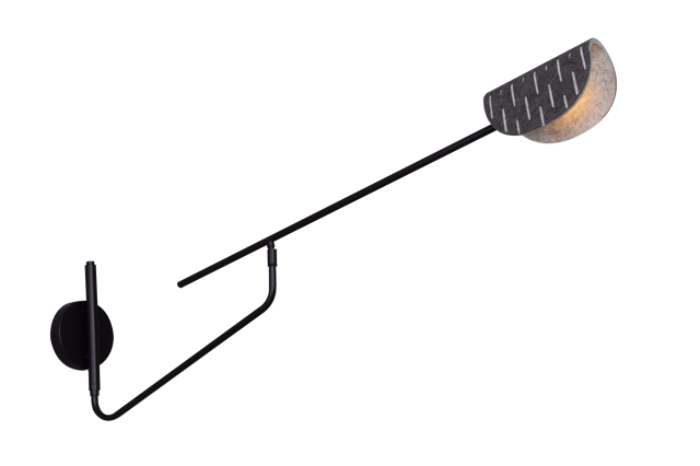 Lunar Arc vegglampe 30,5cm sort 3