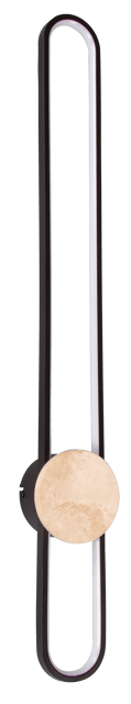 Lyon LED vegglampe 90cm sort 3