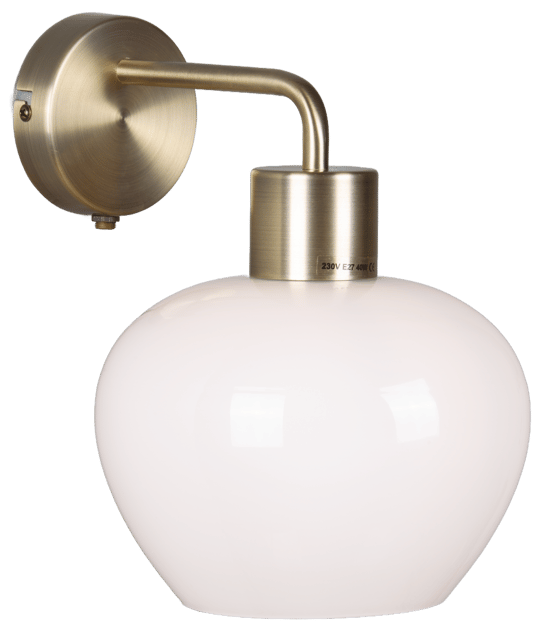 Kelly vegglampe 25cm messing, bilde 3 av 4