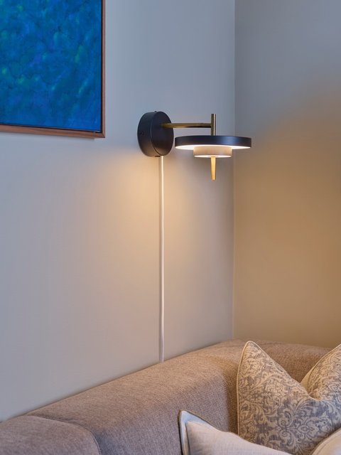 Keaton LED vegglampe 20cm sort, bilde 6 av 6