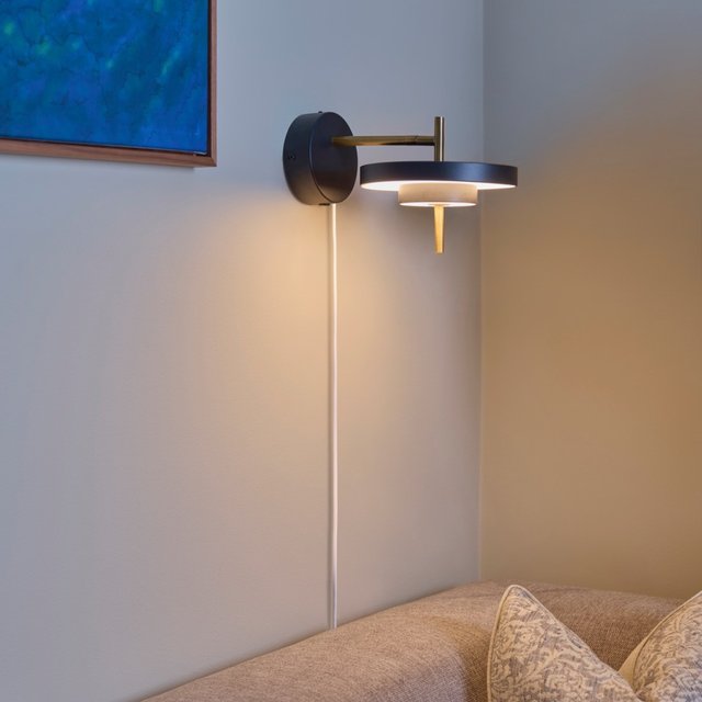 Keaton LED vegglampe 20cm sort 1
