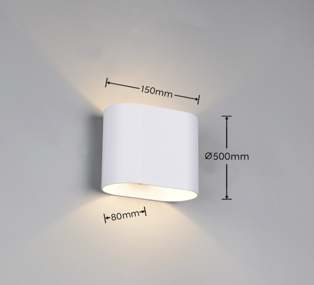 Alani vegglampe 12cm hvit, bilde 2 av 3