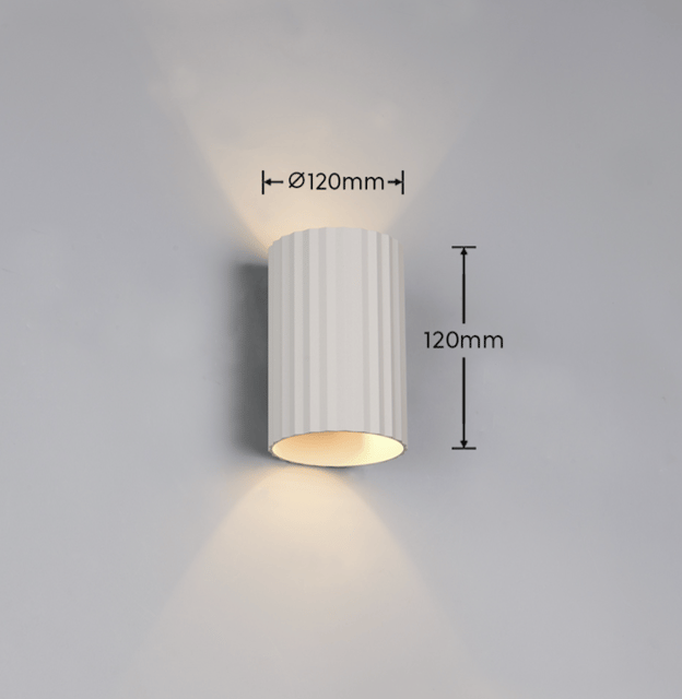 Imaria vegglampe 8cm grå 2