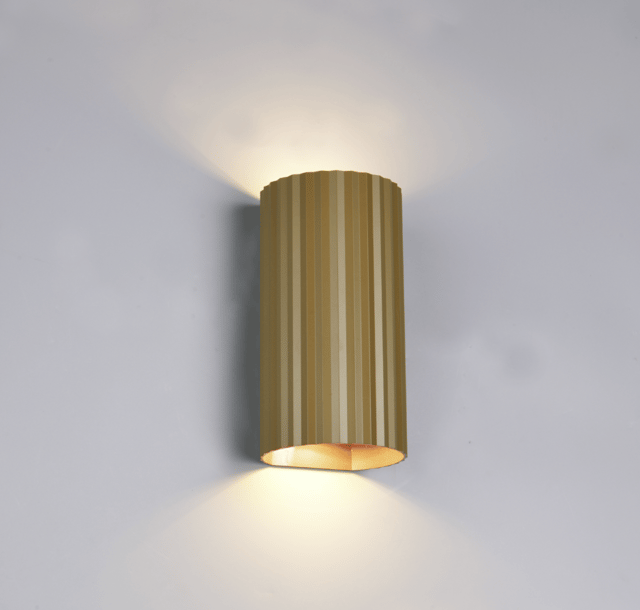 Soka vegglampe 2lys 18cm brun 1