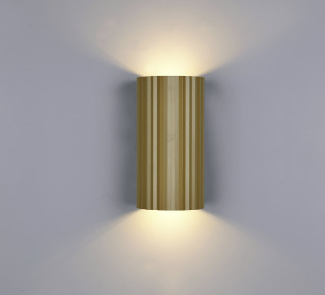 Soka vegglampe 2lys 18cm brun 3