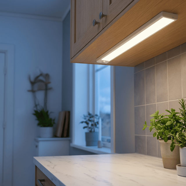 Easy LED oppladbar armatur benkbelysning 40cm hvit, bilde 1 av 5