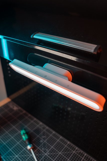 Magnetisk LED oppladbar vegglampe 28cm hvit, bilde 4 av 9