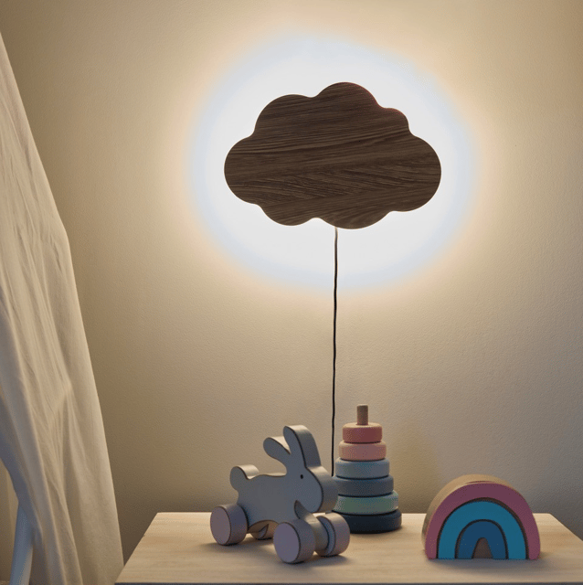 Sky LED vegglampe 24cm brun 1