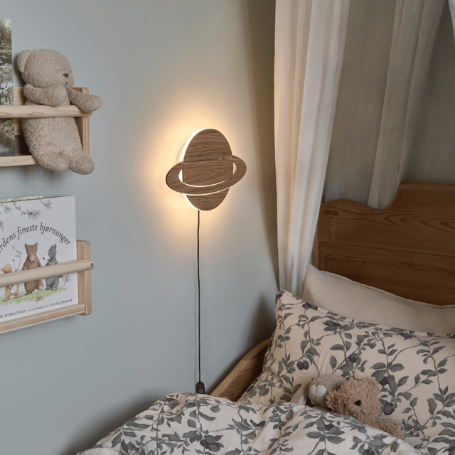 Saturna LED vegglampe 20cm brun 1