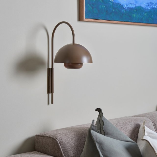 Myla LED oppladbar vegglampe 45cm brun, bilde 1 av 3