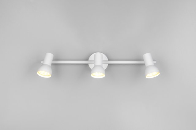 Cantar skinne 3lys 45cm hvit 2