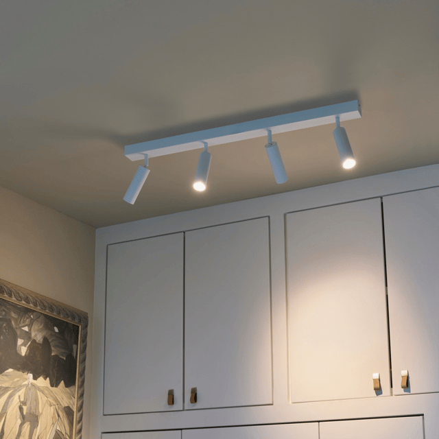 Bino LED skinne 4lys 80cm hvit 1