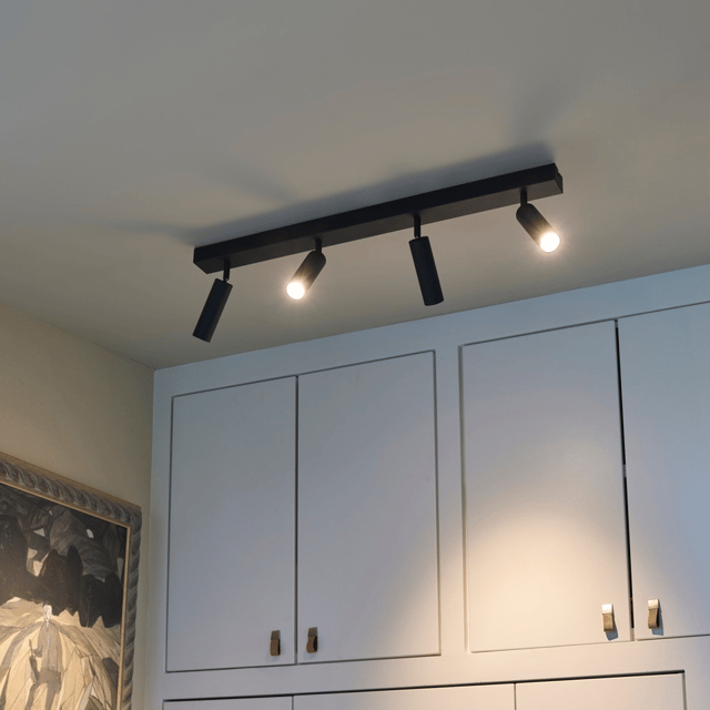 Bino LED skinne 4lys 80cm sort 1