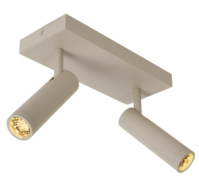 Grado takspot 2lys 25cm beige 1