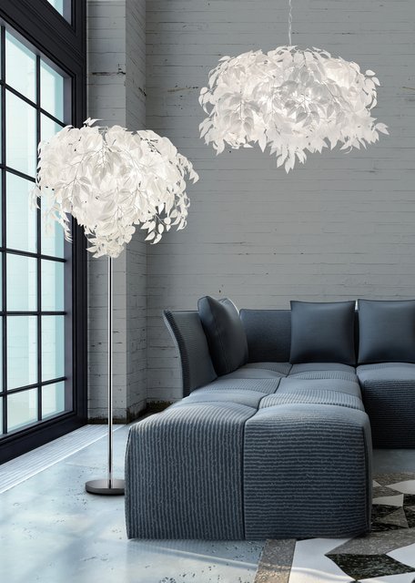 Leavy taklampe 70cm hvit 2