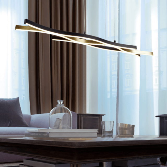 Blaze LED taklampe 107cm messing, bilde 1 av 3