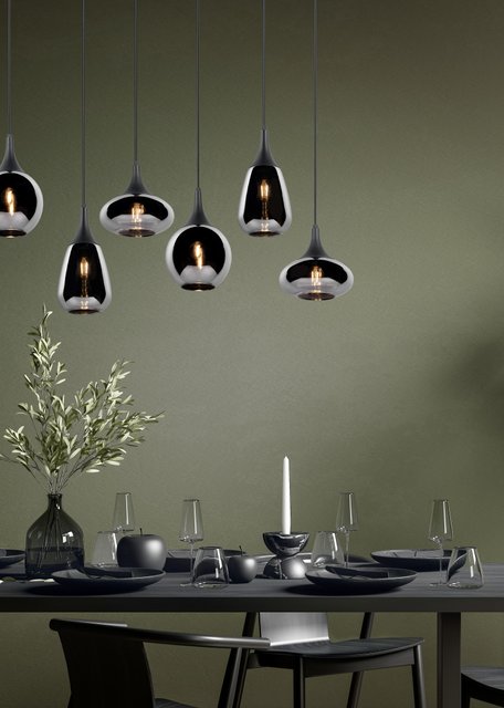 Lumina taklampe rektangel 6lys 85cm smoke, bilde 8 av 9