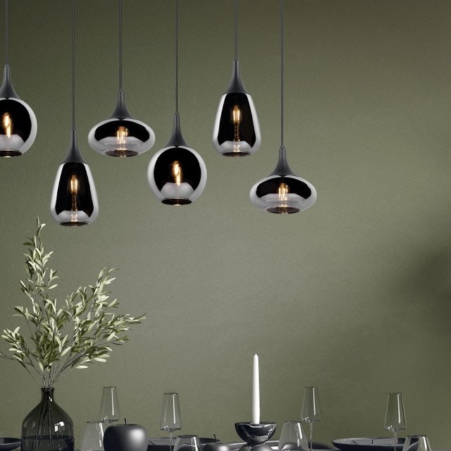 Lumina taklampe rektangel 6lys 85cm smoke, bilde 1 av 9