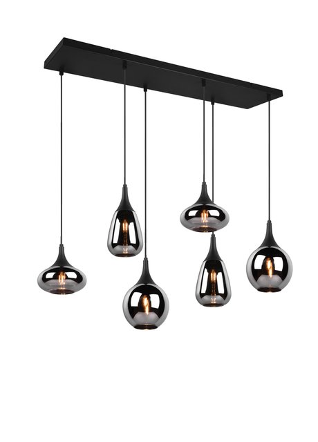 Lumina taklampe rektangel 6lys 85cm smoke, bilde 2 av 9