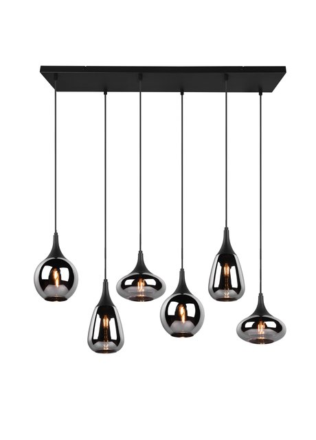 Lumina taklampe rektangel 6lys 85cm smoke, bilde 3 av 9
