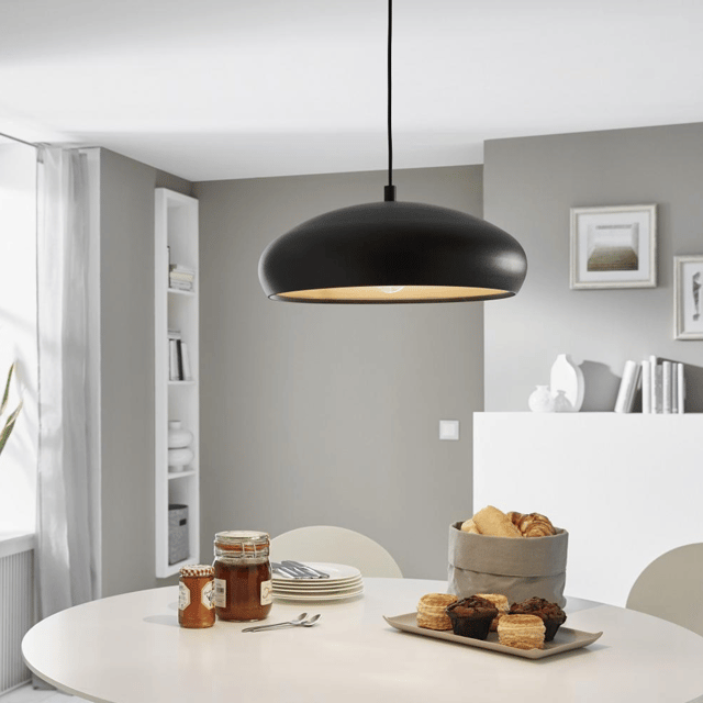 Mogano taklampe 40cm sort 1