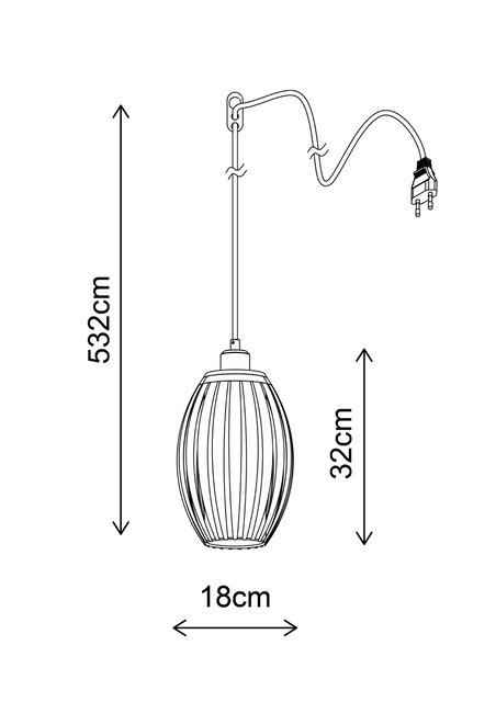Calamaris pendel 18cm sort, bilde 5 av 5
