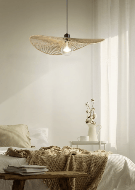 Laurine taklampe 58cm brun 2