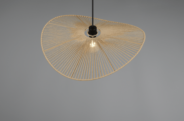 Laurine taklampe 58cm brun 4