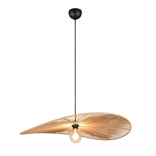 Laurine taklampe 78cm brun 1