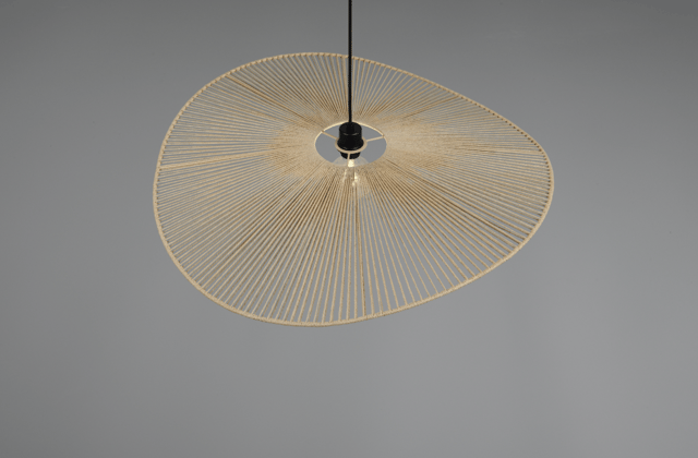 Laurine taklampe 78cm brun 2