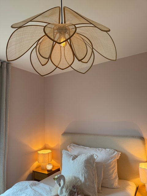 Luftig Lotus taklampe 80cm natur, bilde 6 av 6