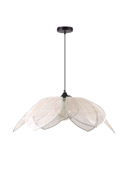 Luftig Lotus taklampe 80cm natur, bilde 3 av 6