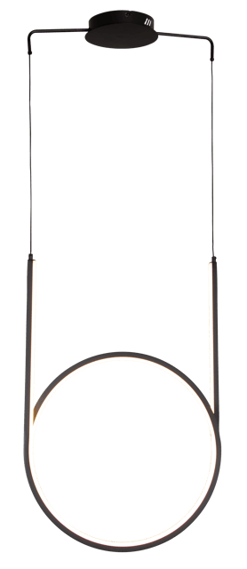 Gerald LED taklampe 44cm sort 4