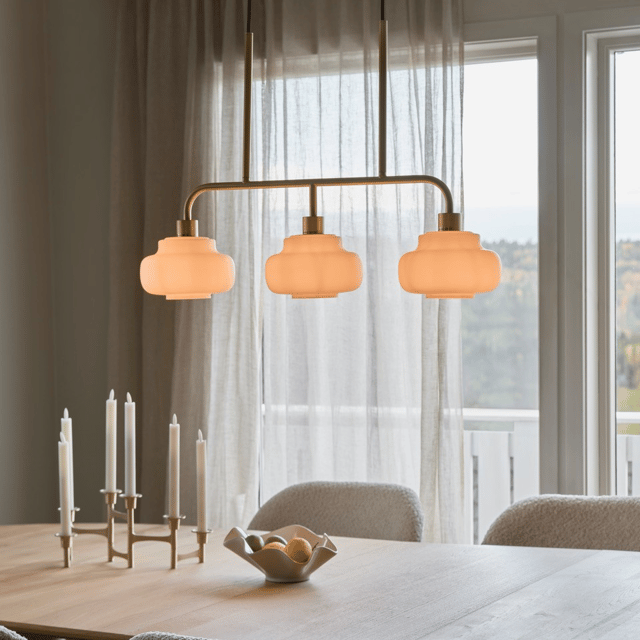 Soria taklampe 79cm messing, bilde 2 av 9