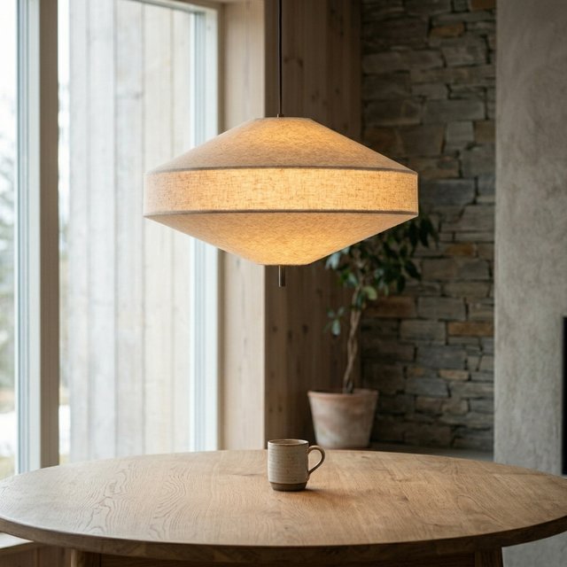 Luxe taklampe 65cm beige 1