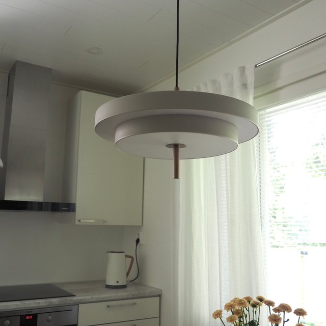 Keaton LED taklampe 40cm grå, bilde 1 av 6