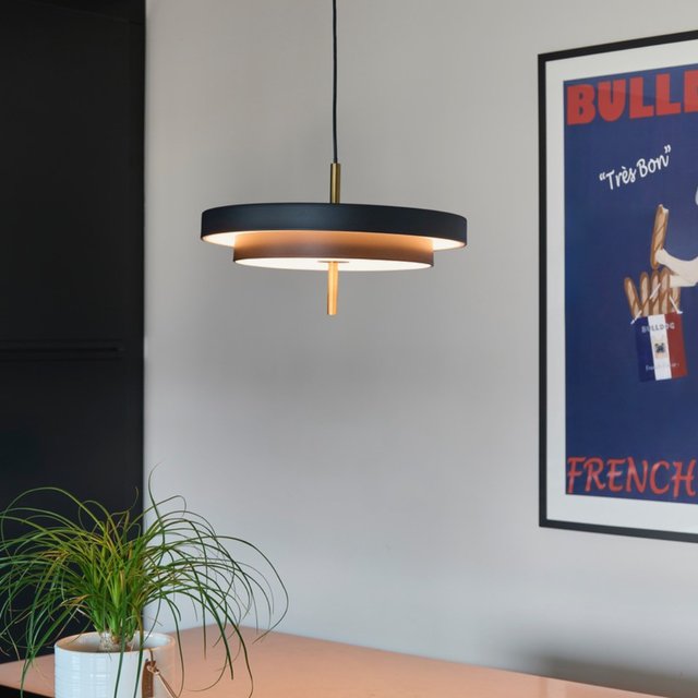 Keaton LED taklampe 40cm sort 1