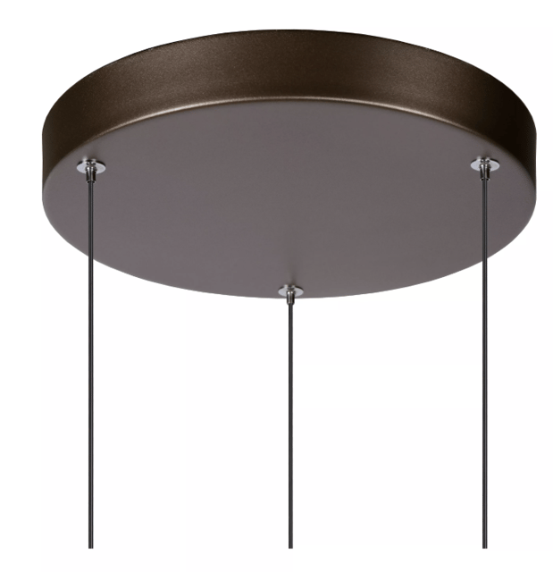 Margary taklampe rondell 3lys 28cm brun 3