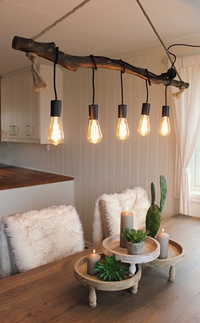Branch taklampe 120cm brun, bilde 5 av 6