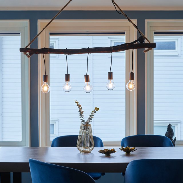Branch taklampe 120cm brun 1
