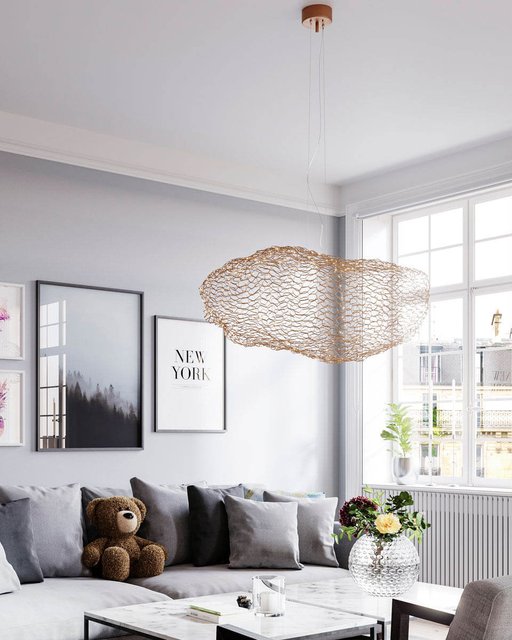 Hayden taklampe 75cm gull, bilde 3 av 4