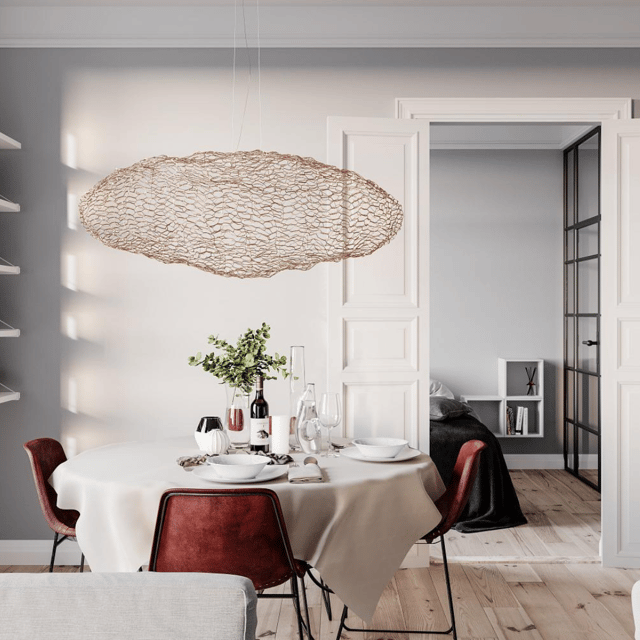 Hayden taklampe 115cm gull, bilde 1 av 6